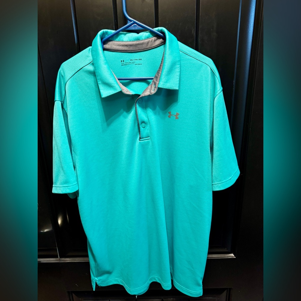 Under Armour Men's Teal Polo Shirt
